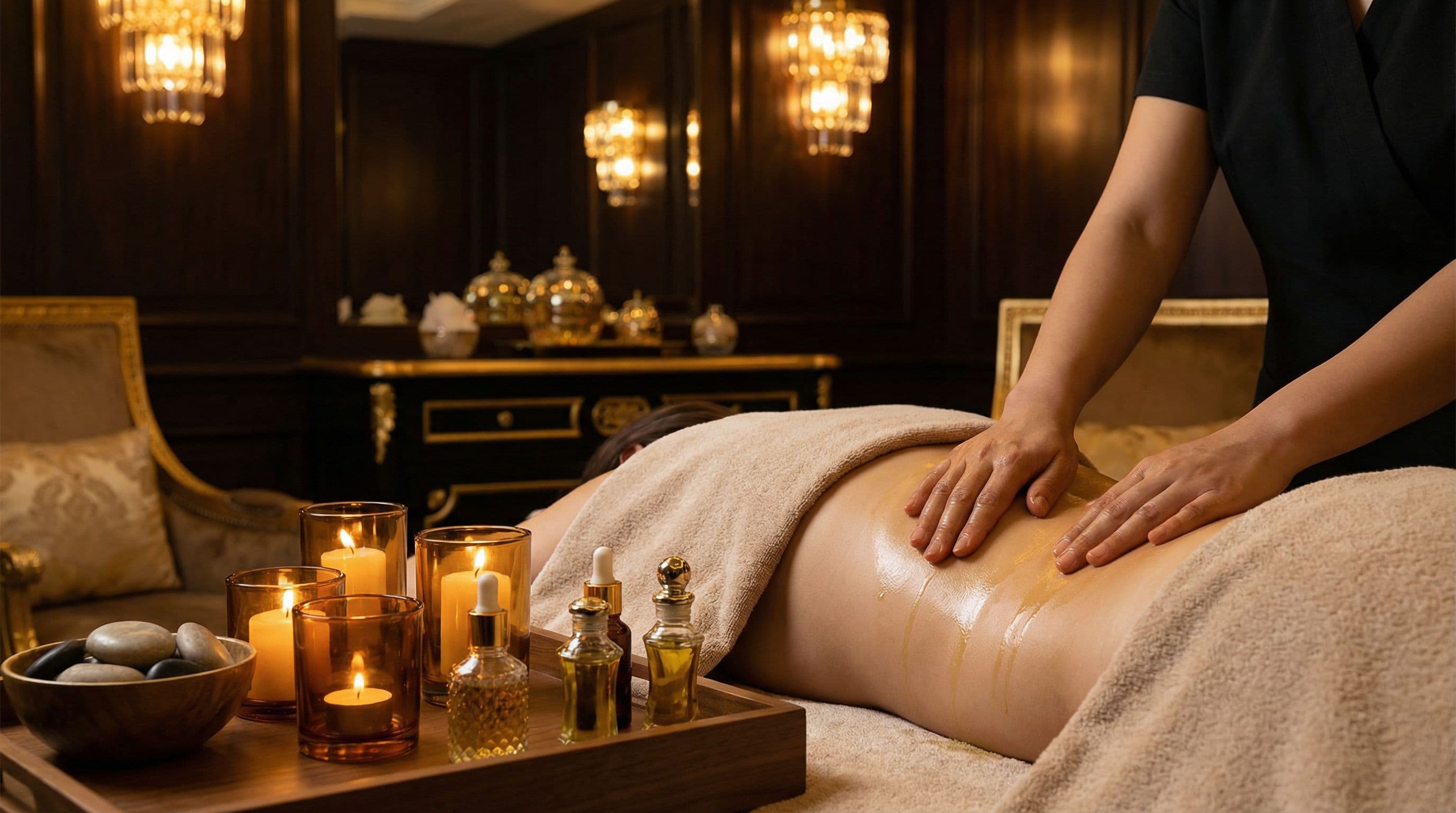 Aromatherapie-Ölmassage